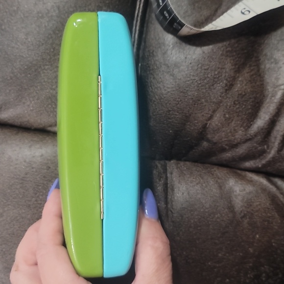 KATE SPADE two tone blue green hard sixe eyeglass sunglass case - Picture 11 of 11